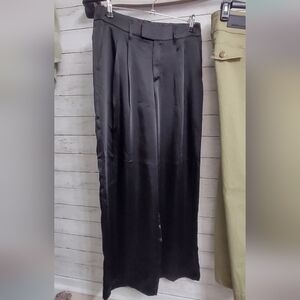 A New Day Silky Black wide Leg Trouser size 6 NWOT